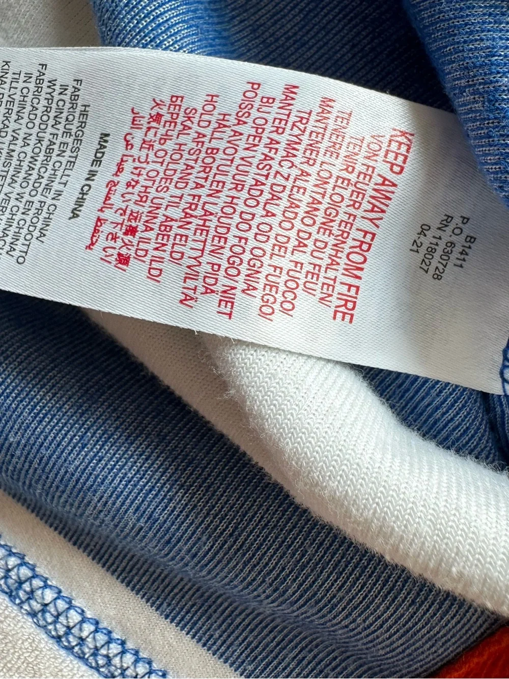 Mini Boden Kids 8-9 Blue White Stripe Hooded Terry Beach Cover Up Crab appliqué